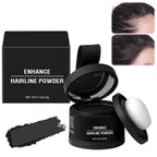 Veronni Hairline Powder - Enhance Thinning Hair Root Touch Up and Gray Coverage for Women & Men (Black 1)
